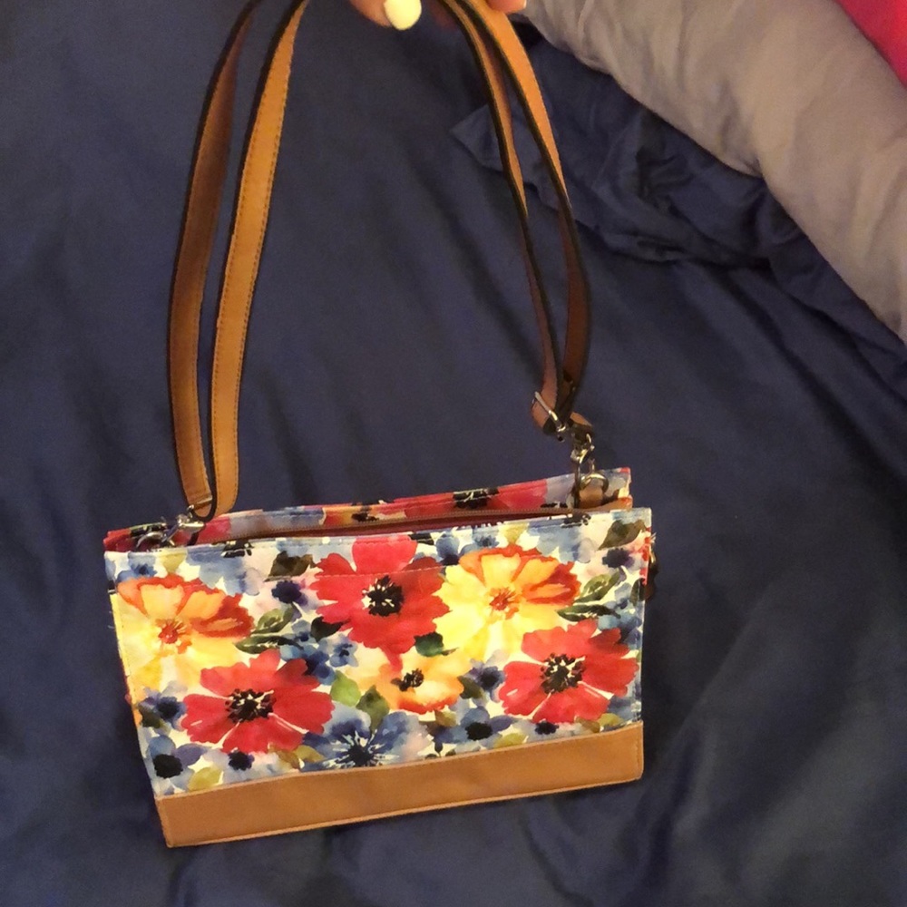 Women’s floral print handbag